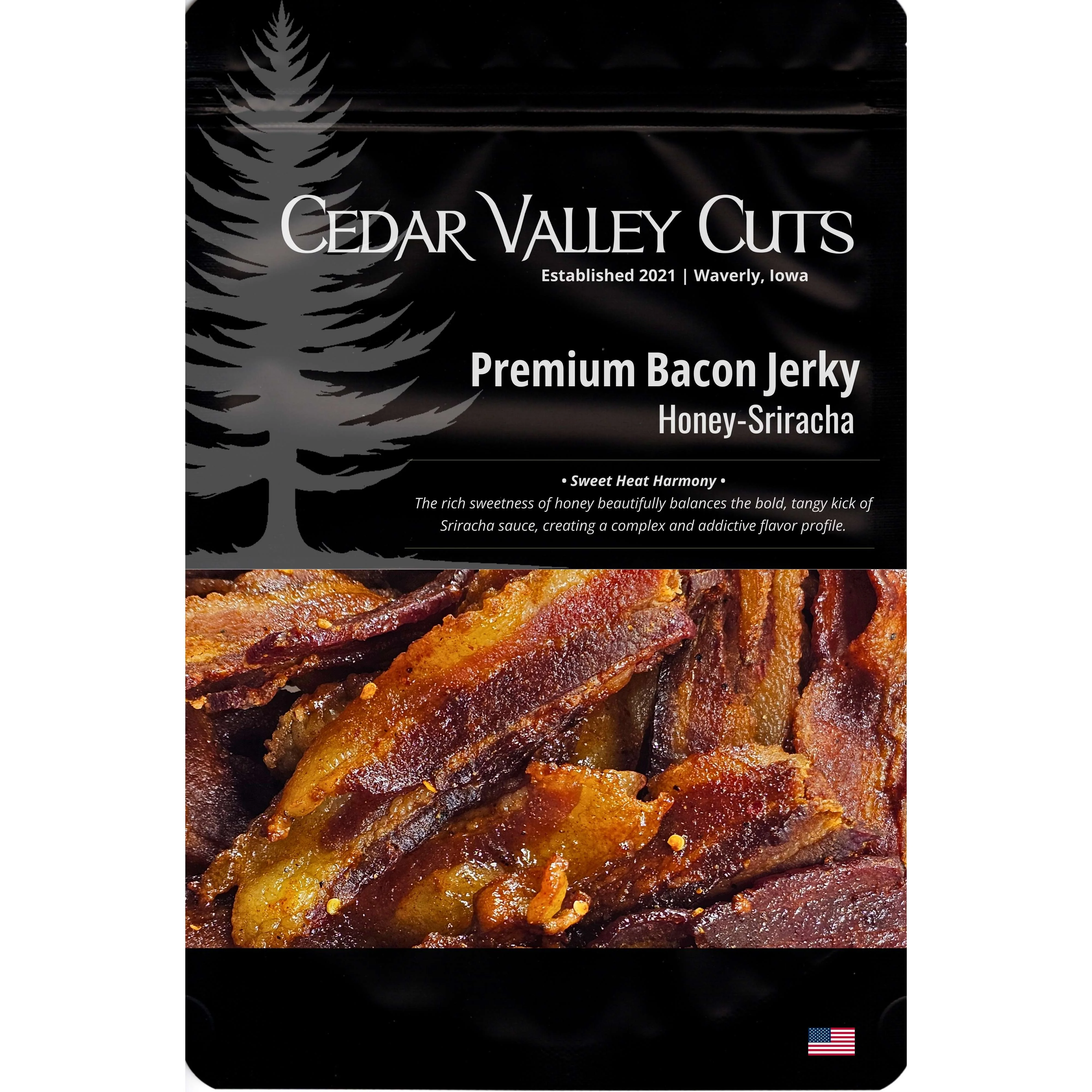 Traditional Honey-Sriracha Premium Bacon Jerky Lightweight
