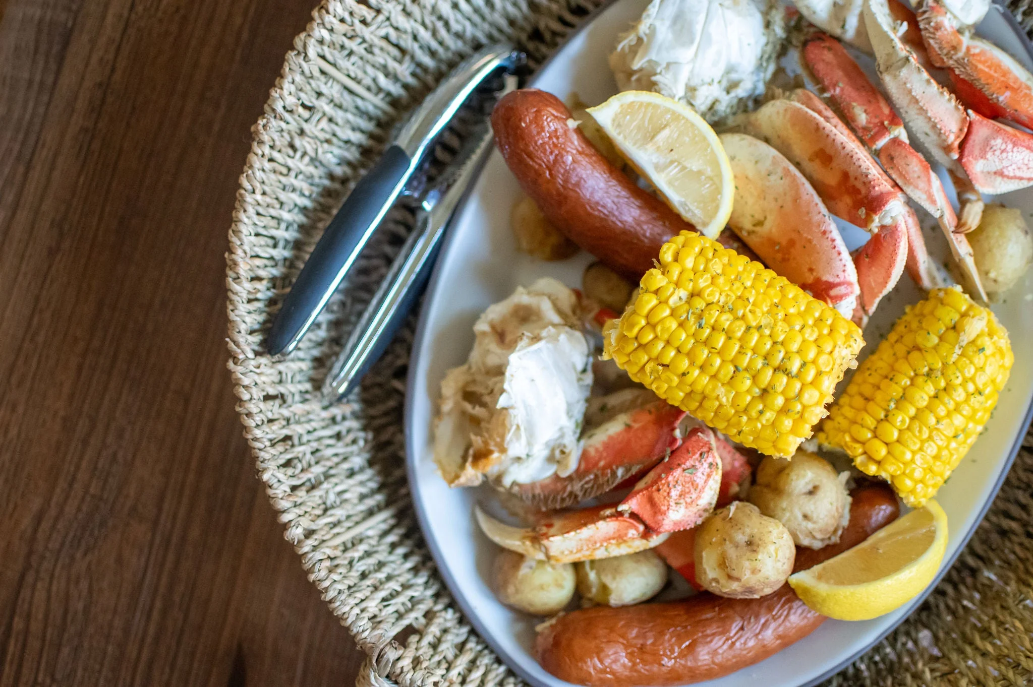 Traditional 2 Person Crabby Lover Seafood Boil Meal Kit Durable