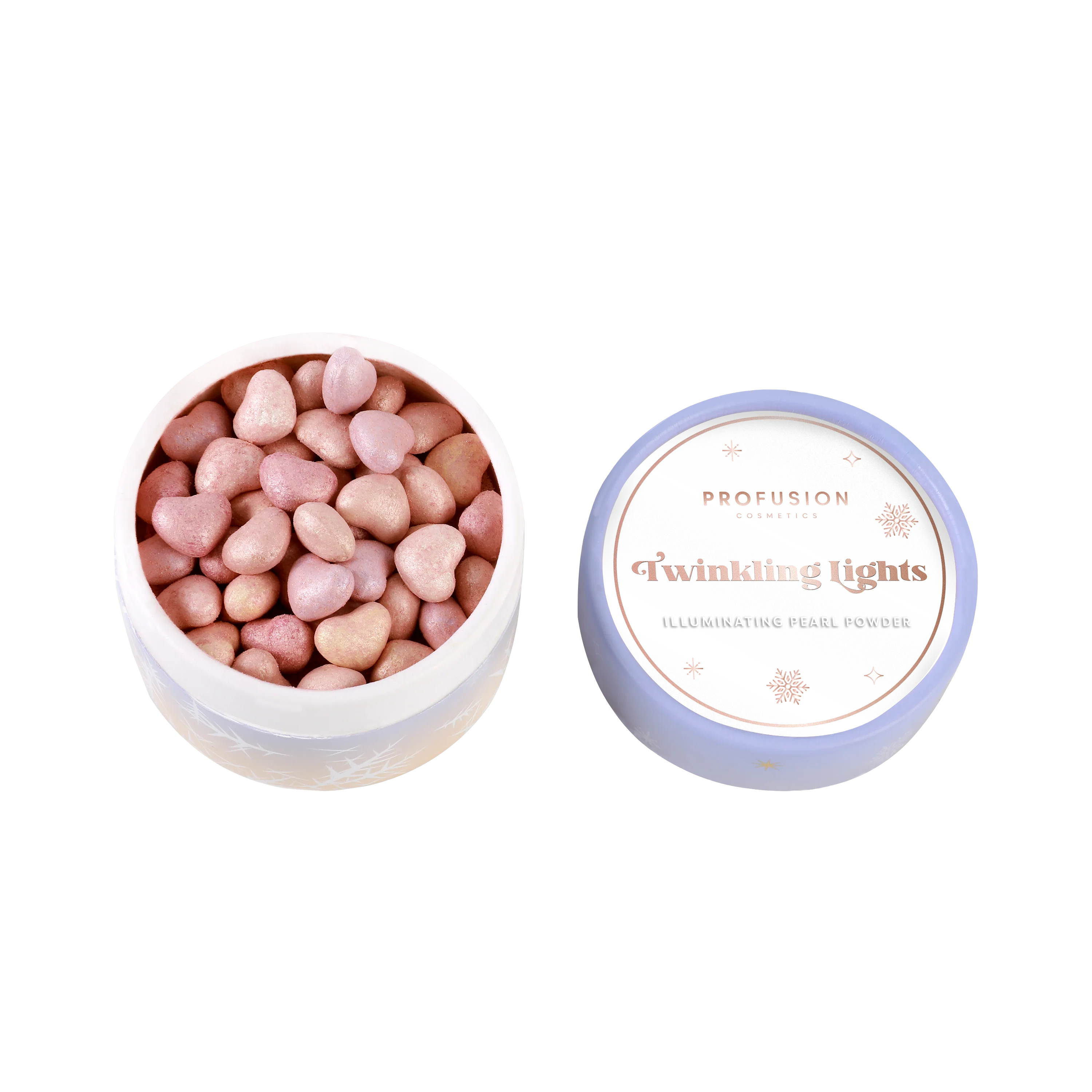Effective Frosted Snow Sparkle Twinkling Lights Powder Puff Set Premium Material