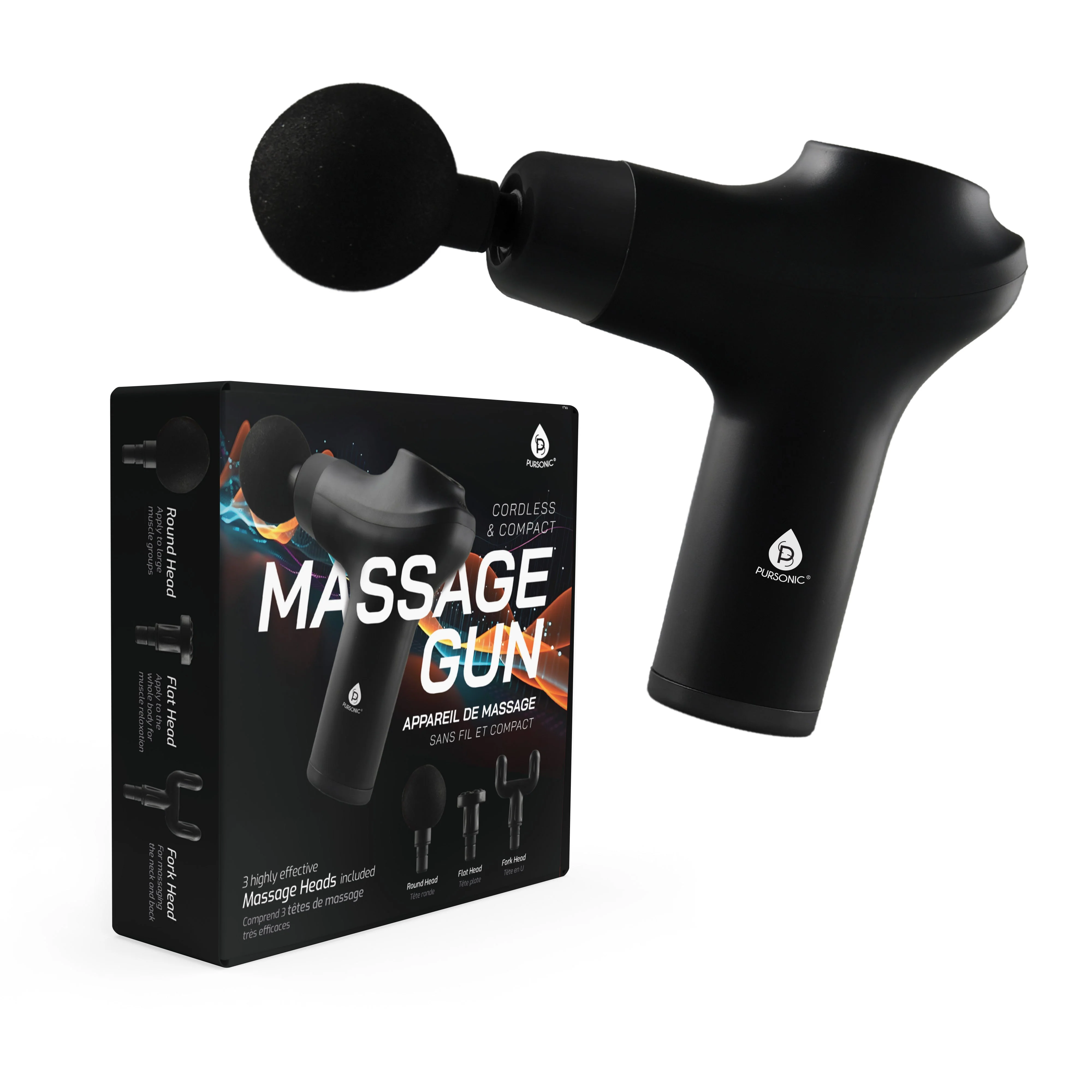 Quality 3 Speed Cordless Rechargeable Professional Massage Gun Unique
