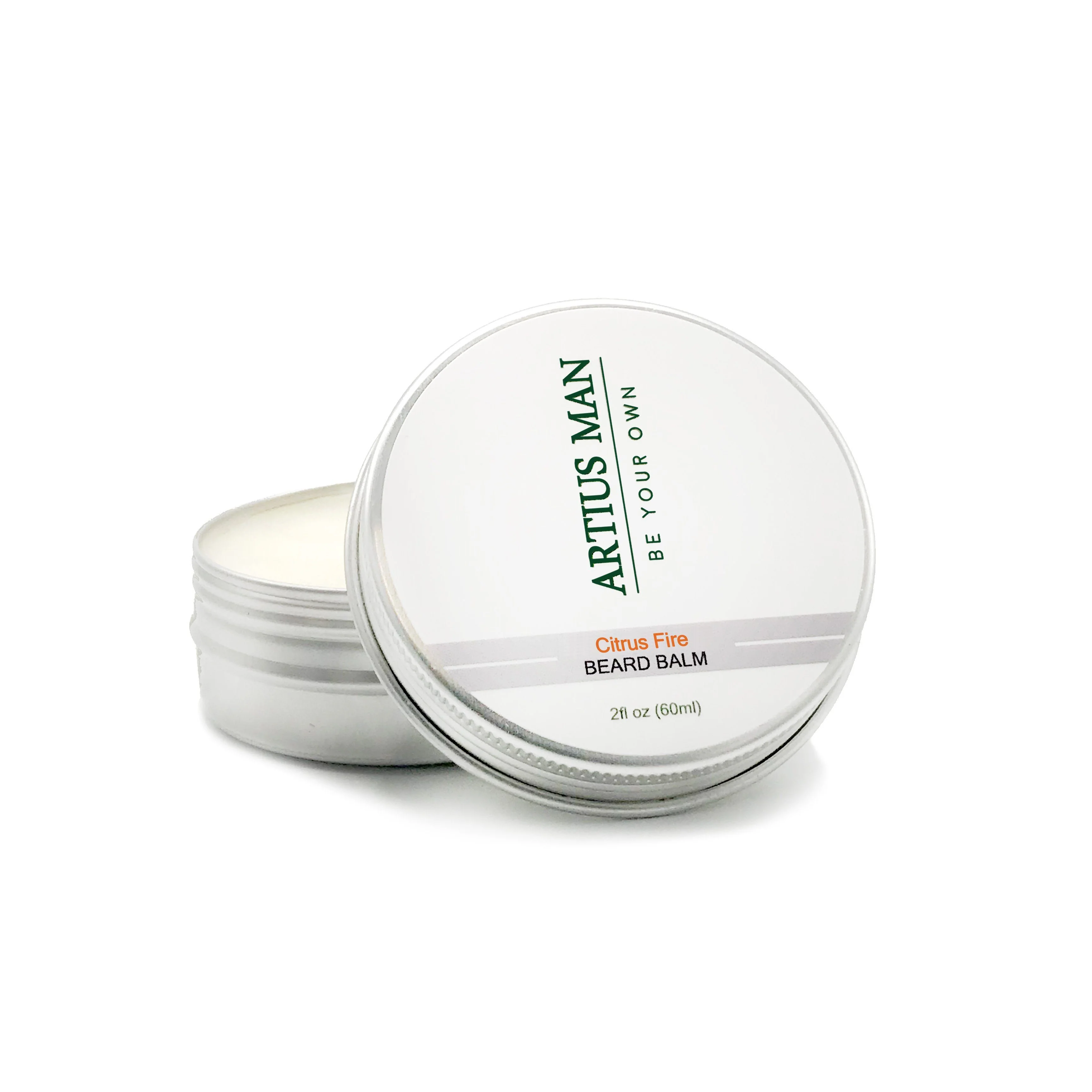 Pure Citrus Fire Beard Balm – Citrus and Warm Spice Beard Styling Balm 2 oz Outstanding