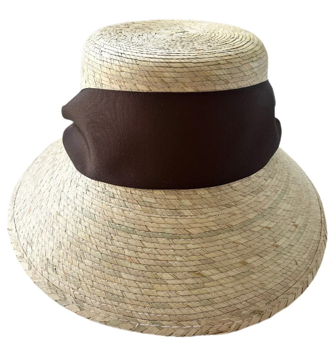 Selected Clematis Bucket Hat – Chocolate Brown Wide Short Grosgrain Ribbon Effective
