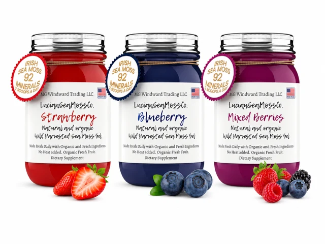 Comfortable Organic Berry Lovers Sea Moss Gel Bundle Functional
