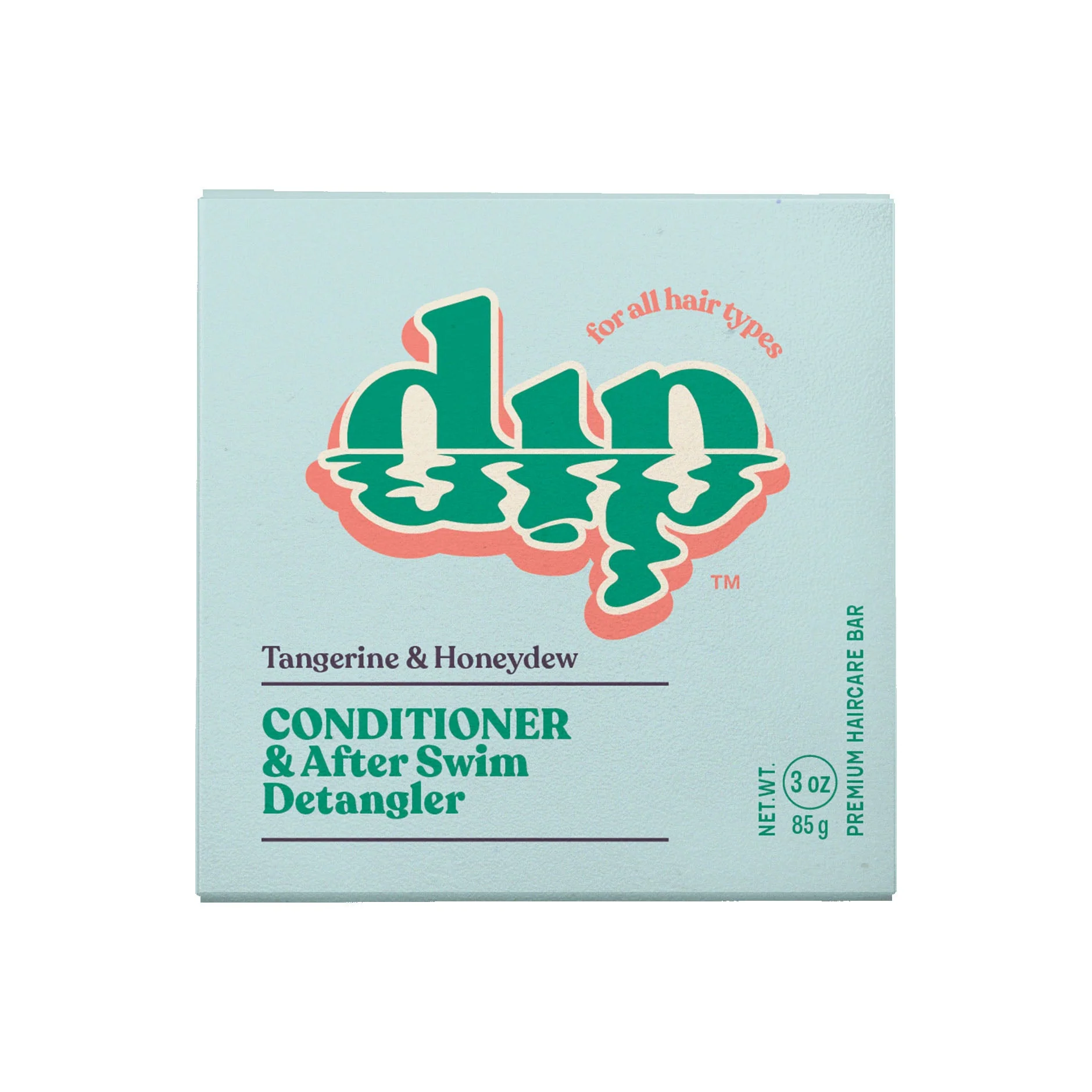 Long-Lasting Dip Conditioner Bar After Swim Detangler – Tangerine Honeydew Recyclable