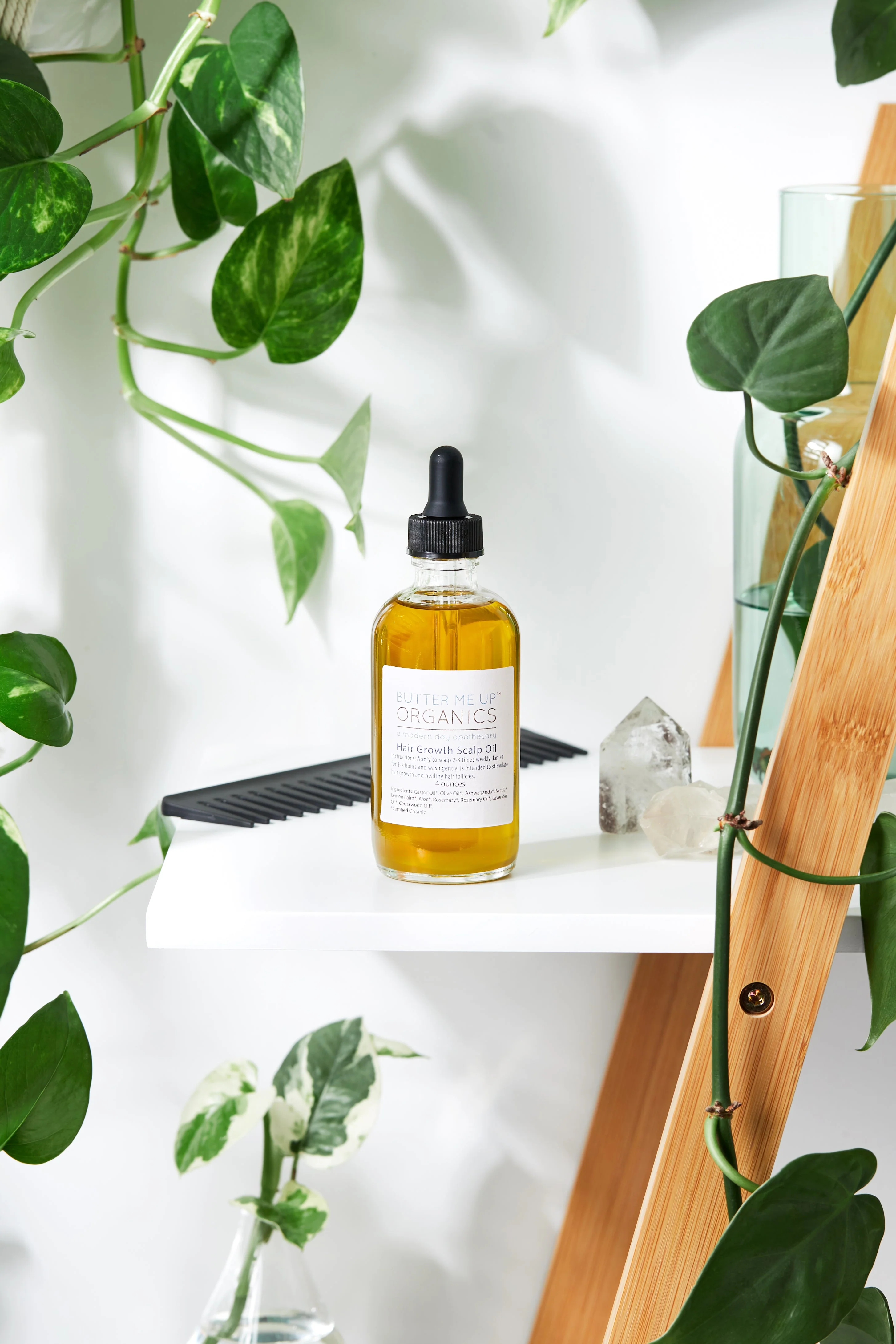 Lightweight Organic Scalp Treatment Scalp Oil Hair Growth Organic Hair Oil Hair Repair Healthy Scalp Herbal Treatment Glass Bottle Original Design