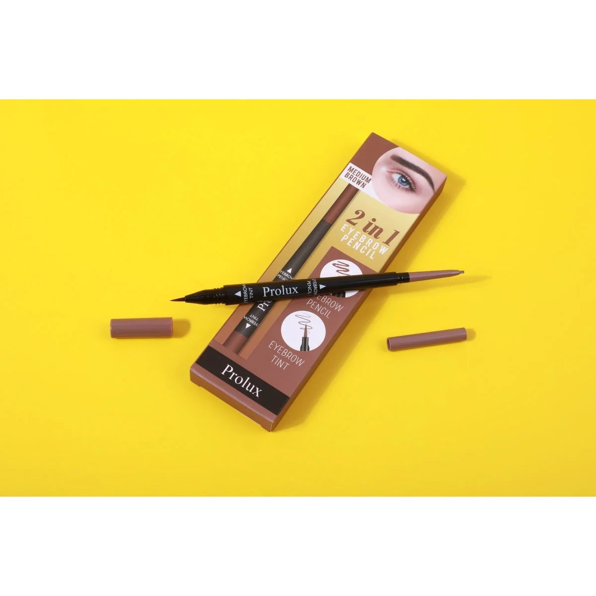Solid 2 in 1 Eyebrow Pencil Eco-Friendly