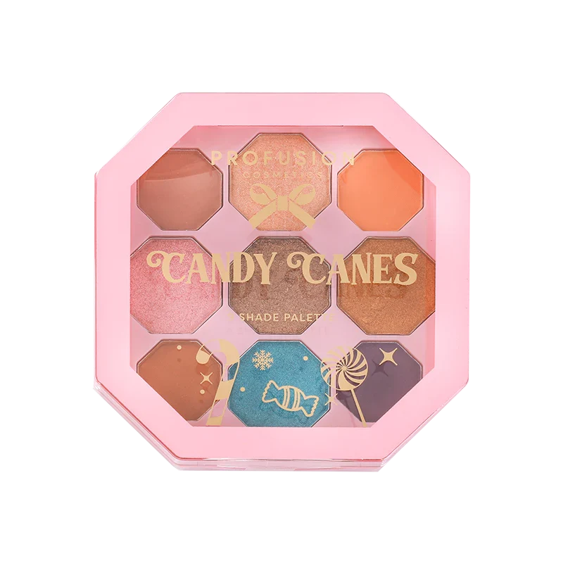 Genuine Sweet Holiday Candy Canes 9-Shade Palette Practical