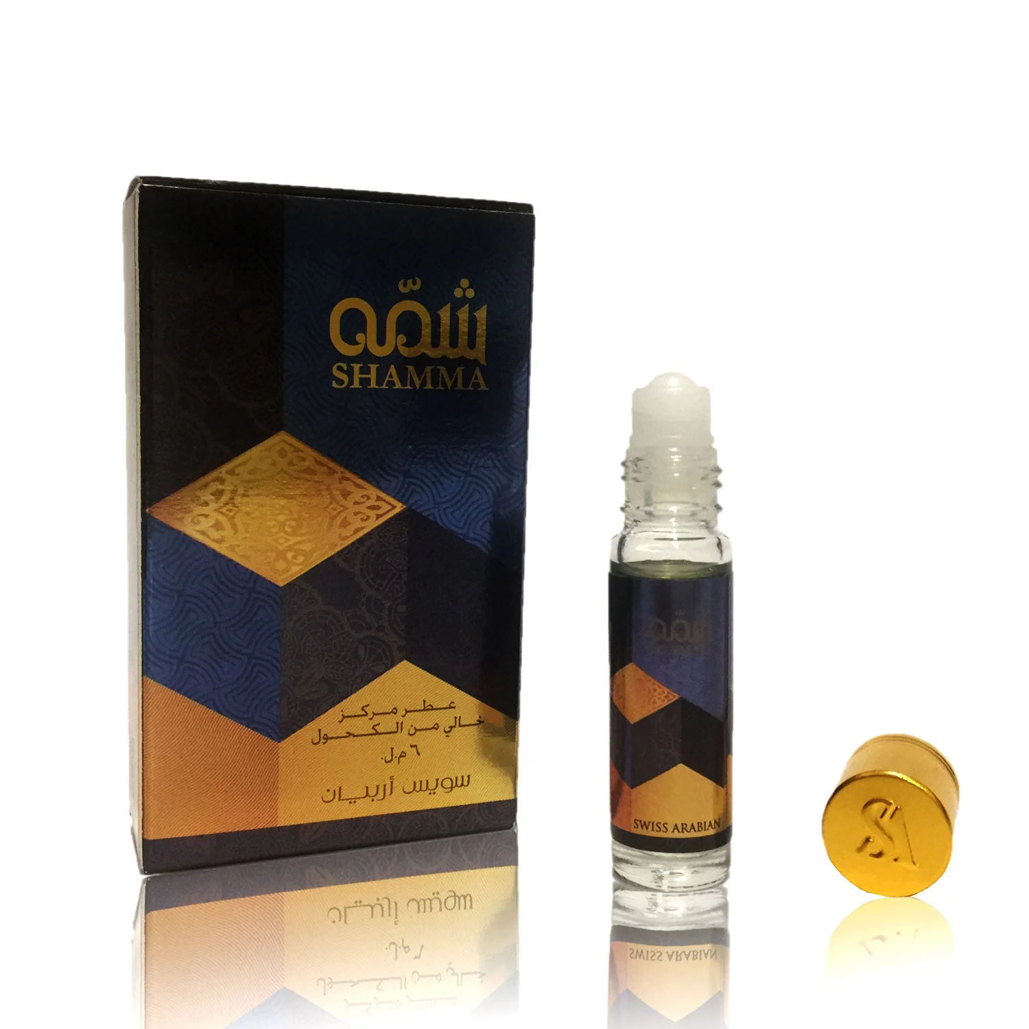 Carefully Designed SHAMMA Roll On Perfume Oil 6 mL .2 oz Floral Frutiy and Woody Notes Refined