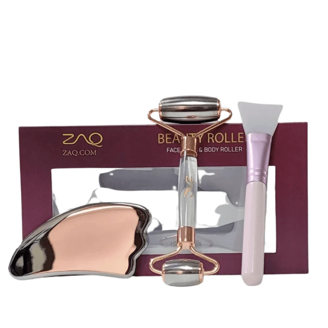 Safe Frost Frosty Ice Cold Face Roller with Gua Sha – Stainless Steel Reusable