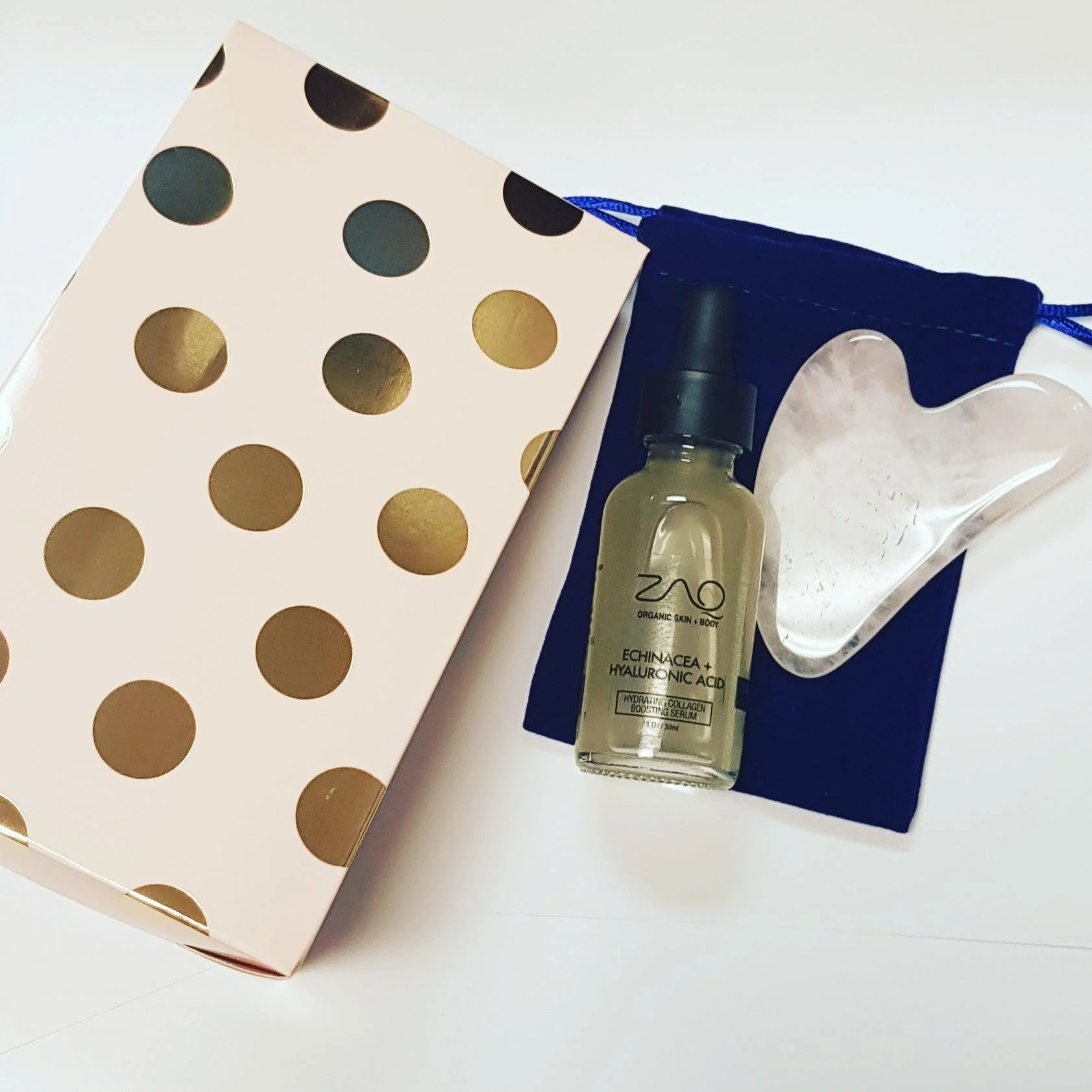 High-Performance Hydrating Collagen Boosting Serum Rose Quartz Gua Sha Set Functional
