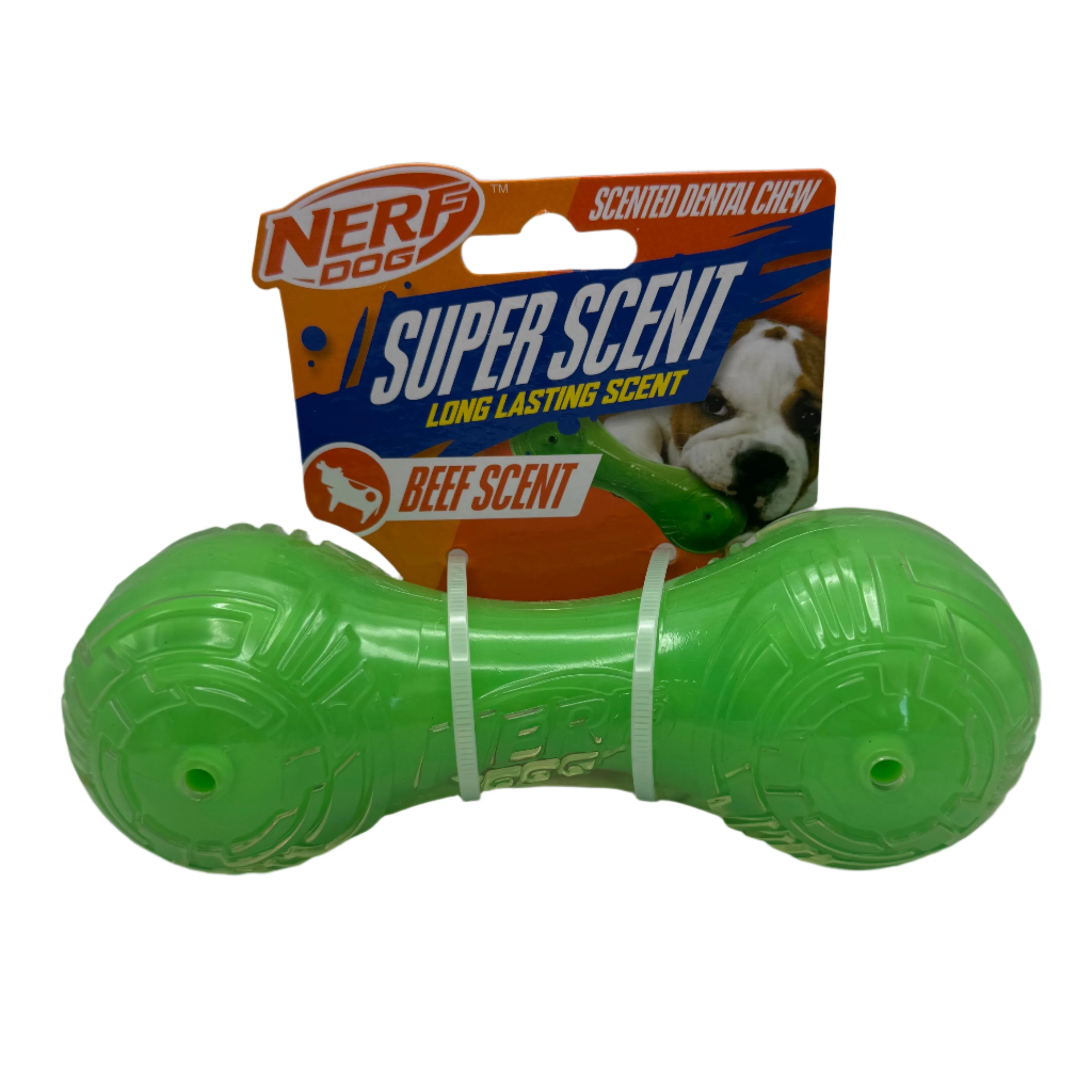 Genuine Dog Barbell Chew Toy Beef Scent Outstanding