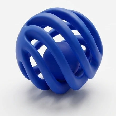 Traditional Ball-in-Ball Interactive Toy for Cats Small Dogs Detailed
