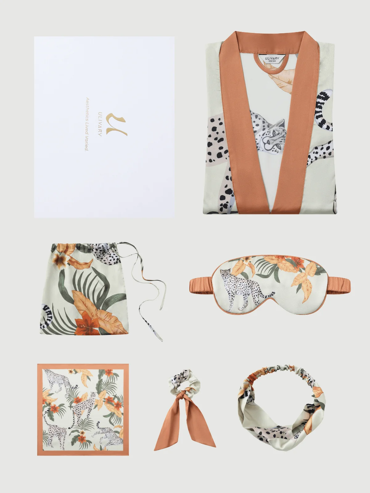 Easy-to-Use Luxury Asian-inspired Kimono Robe Accessory Giftbox 6-Pcs Classic