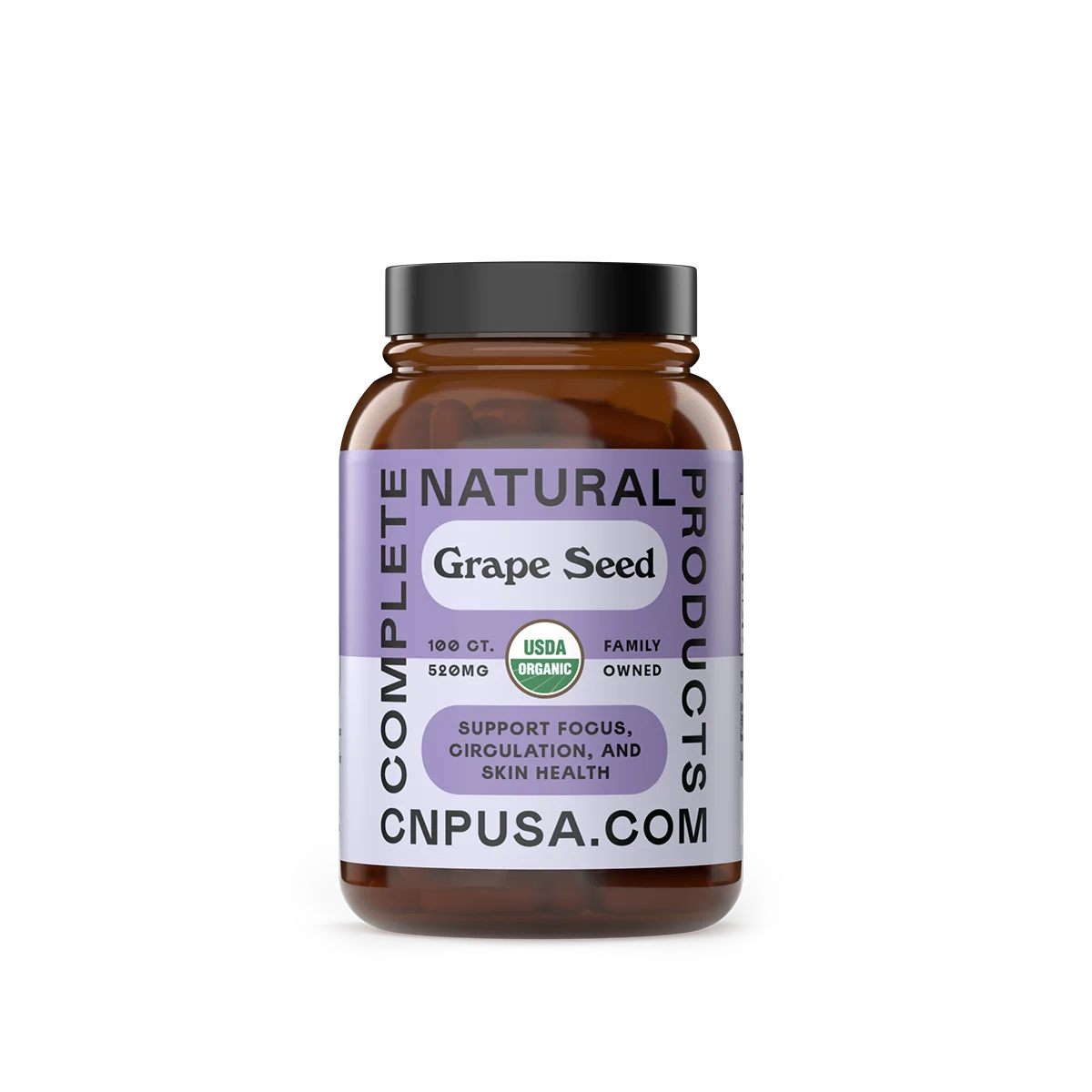 Recyclable Organic Grape Seed Capsules Detailed