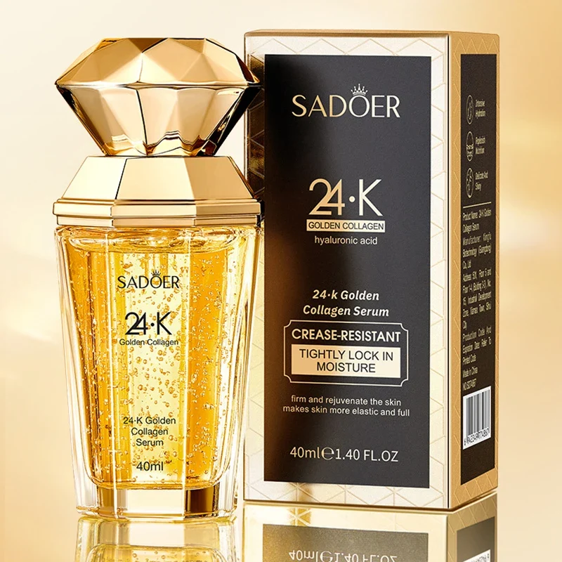 Reliable 24K Golden Collagen Serum for face Moisturizing Hydrating Facial Essence Skin Care Products Sustainable