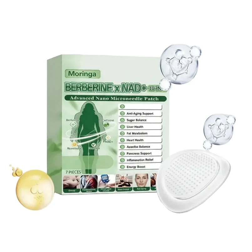 Contemporary Moringa Berberine NAD Nano Microneedle Patch Metabolic Support Convenient