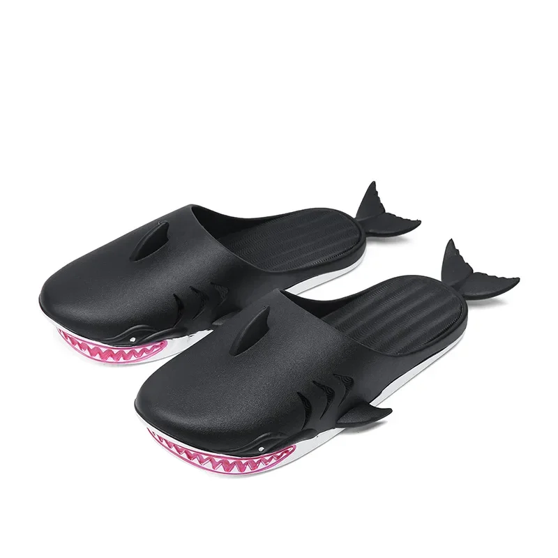 Healthy Men’s Shark Cartoon Slides Non-Slip Beach Sandals Contemporary
