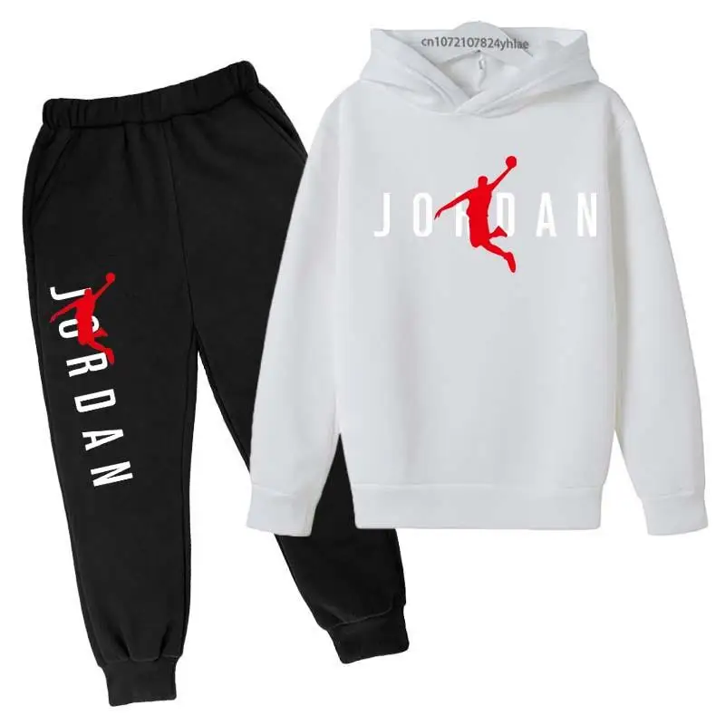 Soft Kids Unisex Hoodie and Pants Tracksuit Set Lightweight