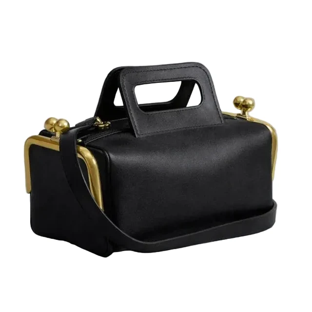 Specialty Women’s Kiss Lock Frame Shoulder Bag and Clutch Purse Breathable