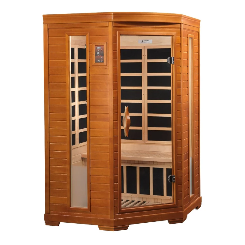 Consistent Golden Designs Dynamic Heming Elite 2-Person Ultra Low EMF FAR Infrared Sauna Easy-to-Use