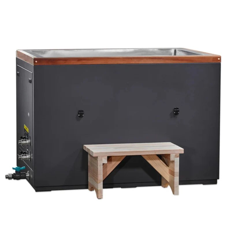 Secure Golden Designs XL Cuboid 304 Nano-Coated Stainless Steel Cold Plunge Easy-to-Use