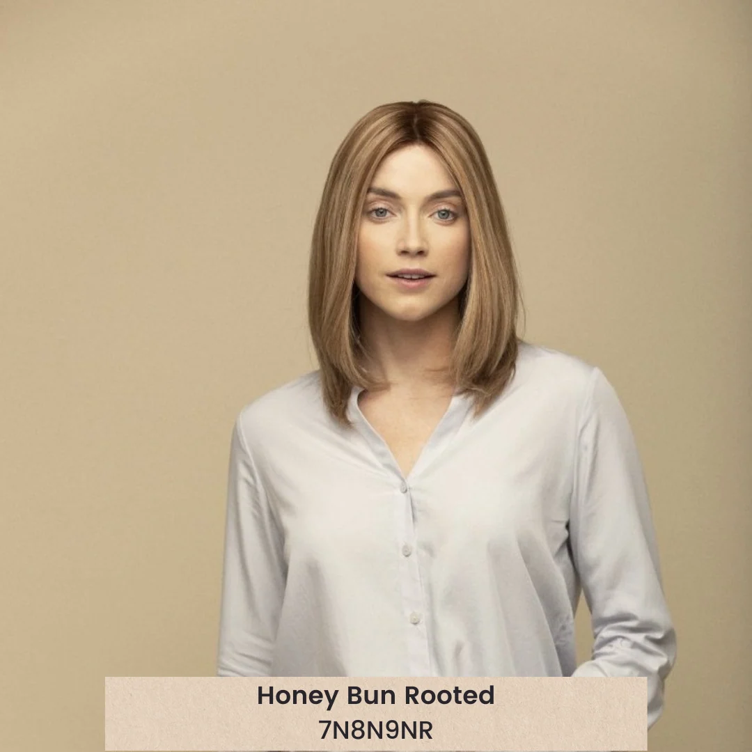 Versatile Peluca Hera de 15 de cabello humano Remy con encaje frontal anudada a mano Contemporary
