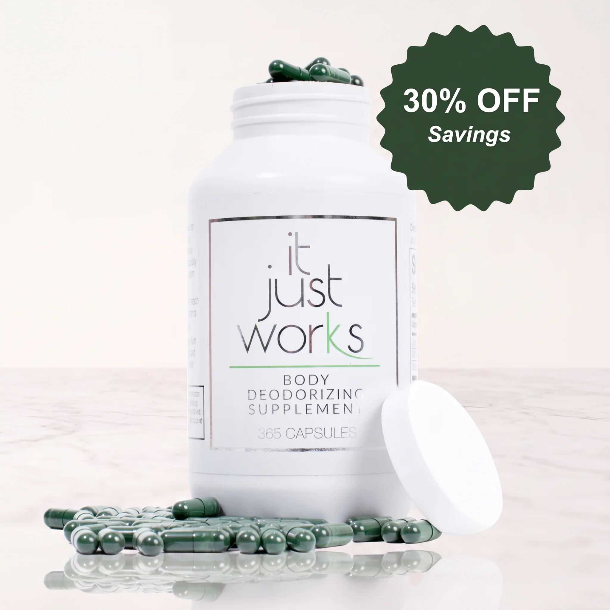 Certified Body Deodorizing Supplement Sustainable 365 Mega Bottle Stylish