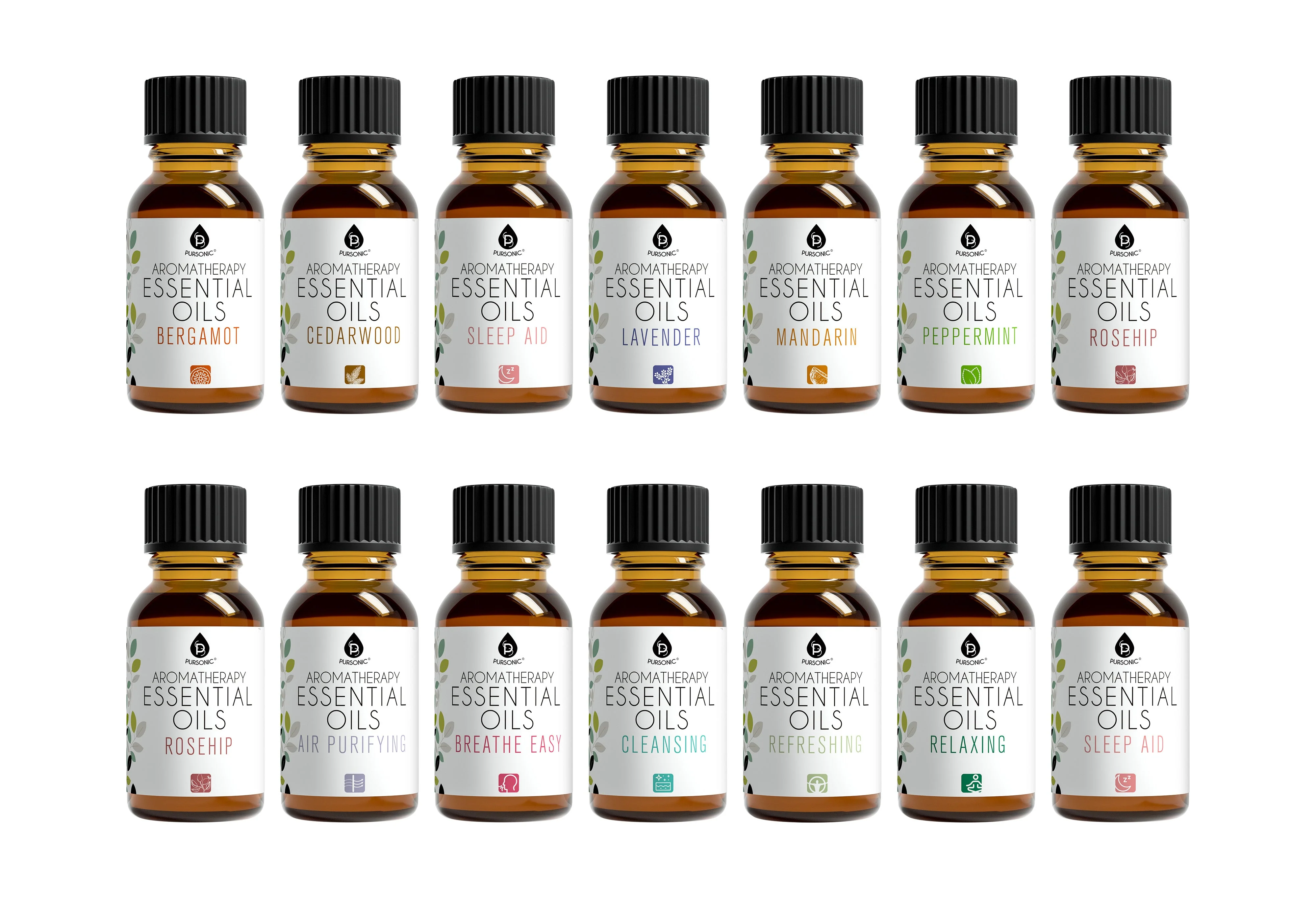 Solid Aromatherapy Essential Oils 14-Pack Gift Set Excellent