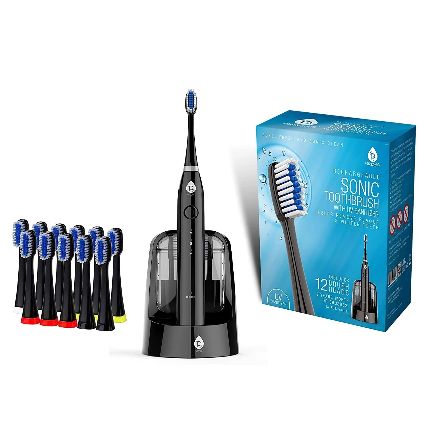 Effective Electric Smart Series Rechargeable Toothbrush with UV Sanitizing Function Innovative