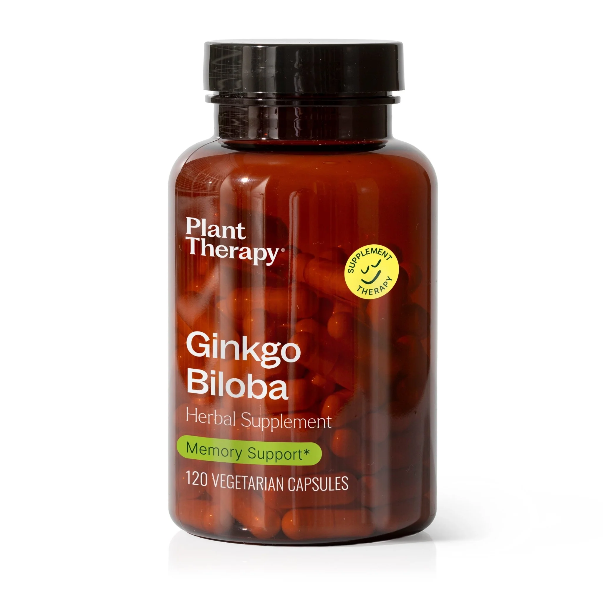 Recyclable Ginkgo Biloba Herbal Supplement – 120 Capsules Elegant