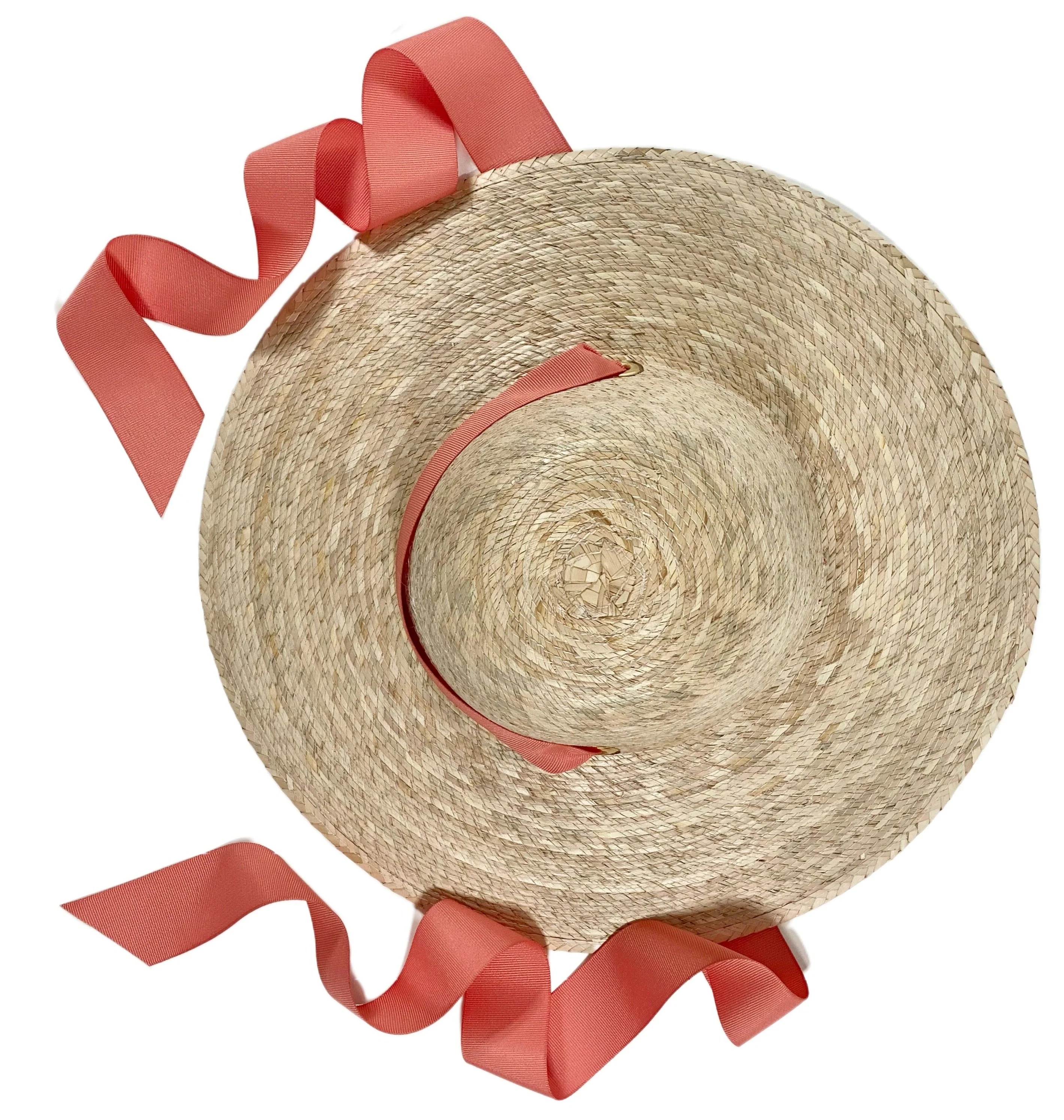 Proven Buttercup Little Girl s Hat – Peachy Pink Grosgrain Natural