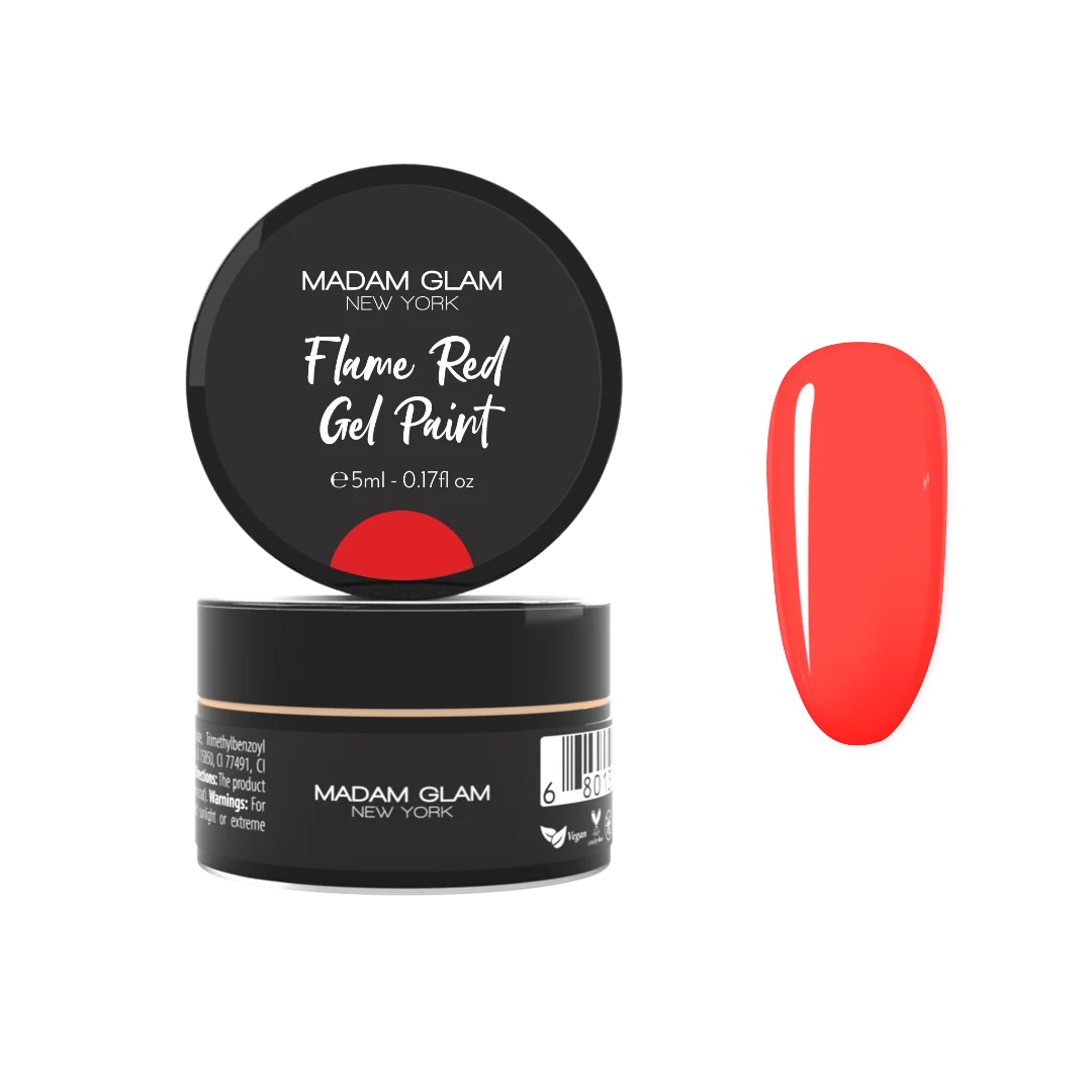 High-Performance Flame Red Gel Paint Relaxed