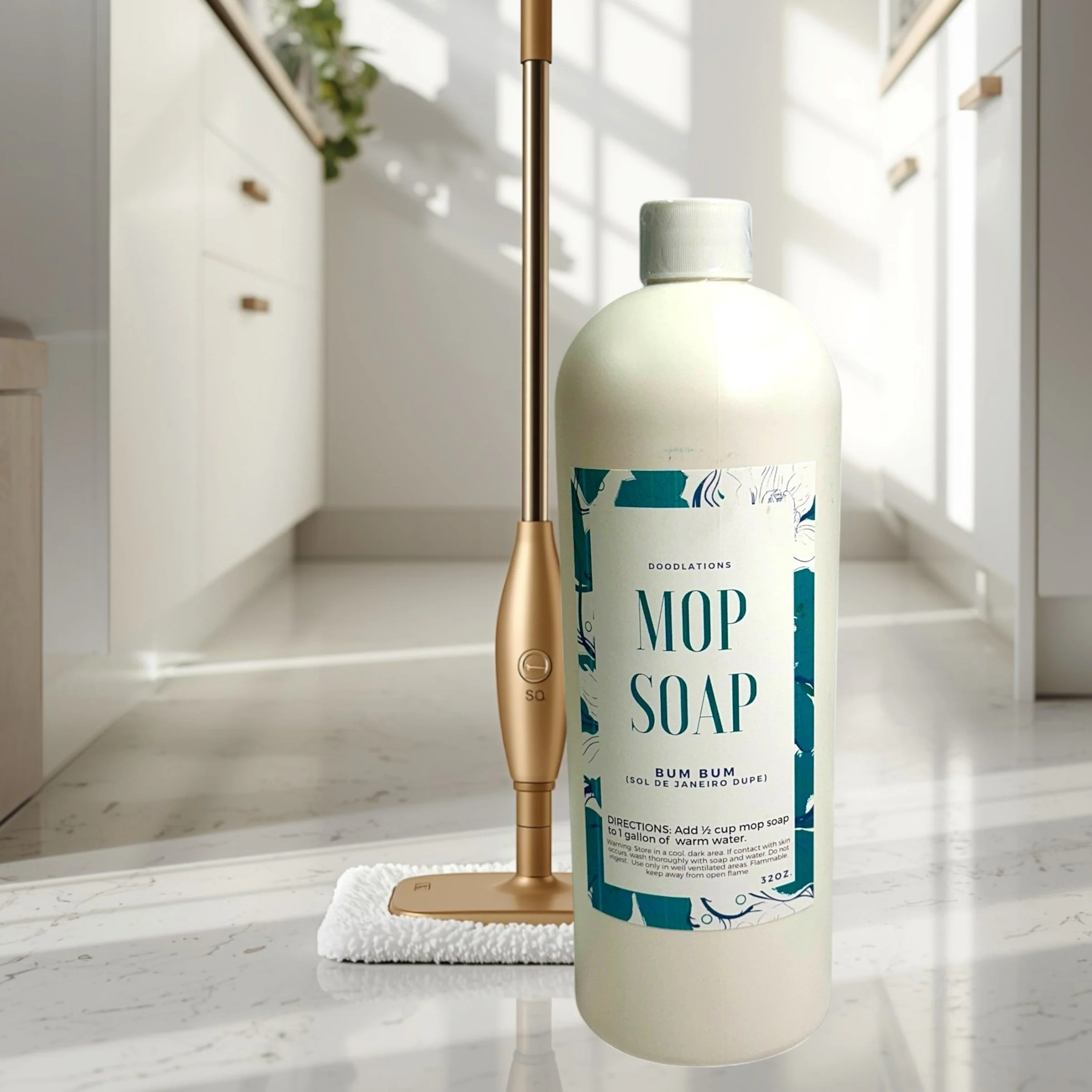 Dependable Doodlations Concentrated Mop Soap Bum Bum Traditional
