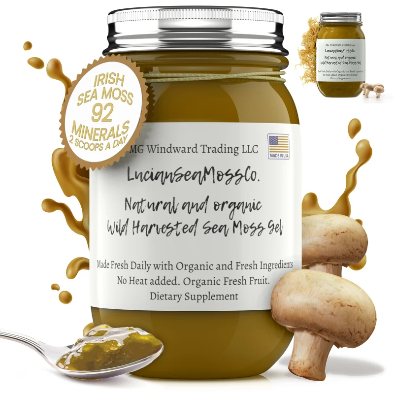 Reliable Organic Mega Mushroom Infused Sea Moss Gel Environmentally Friendly