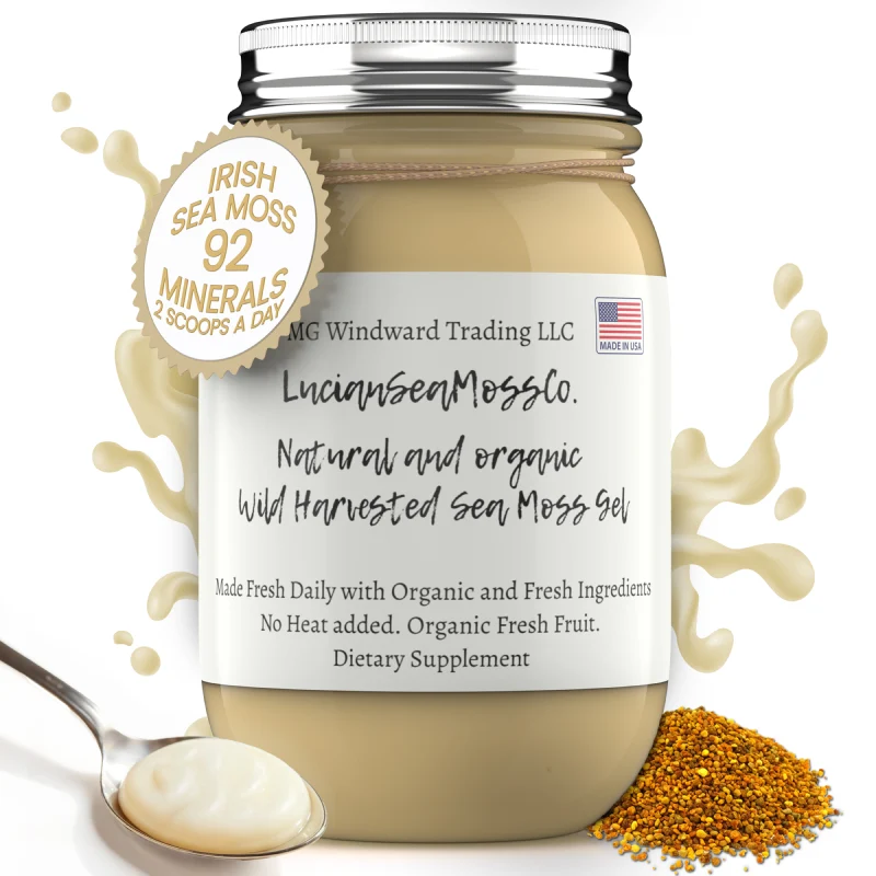 Crafted Bee Pollen Infused Organic Sea Moss Gel Smart