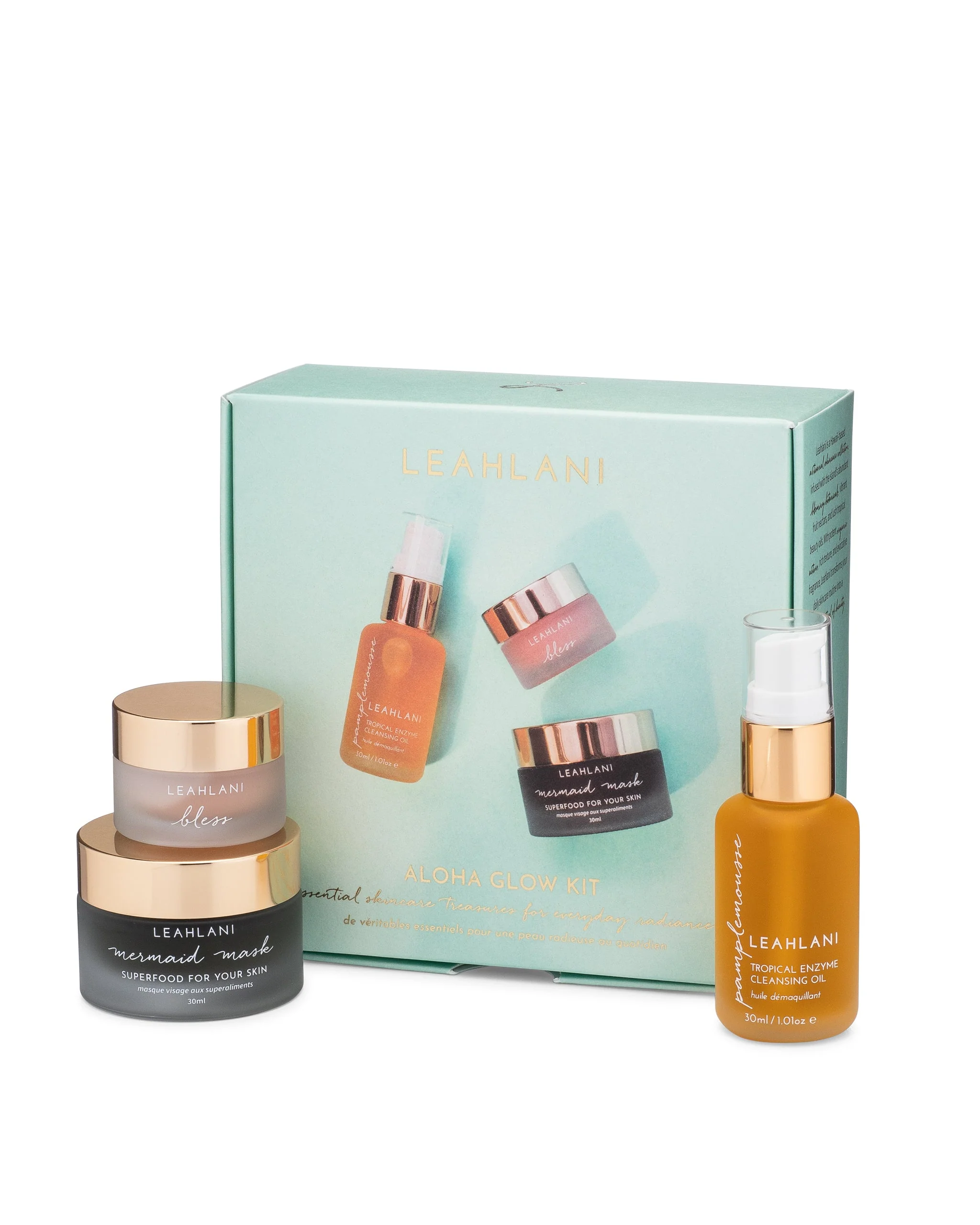 Premium Material Aloha Glow Kit Travel-Size selling Skincare Set High-Grade