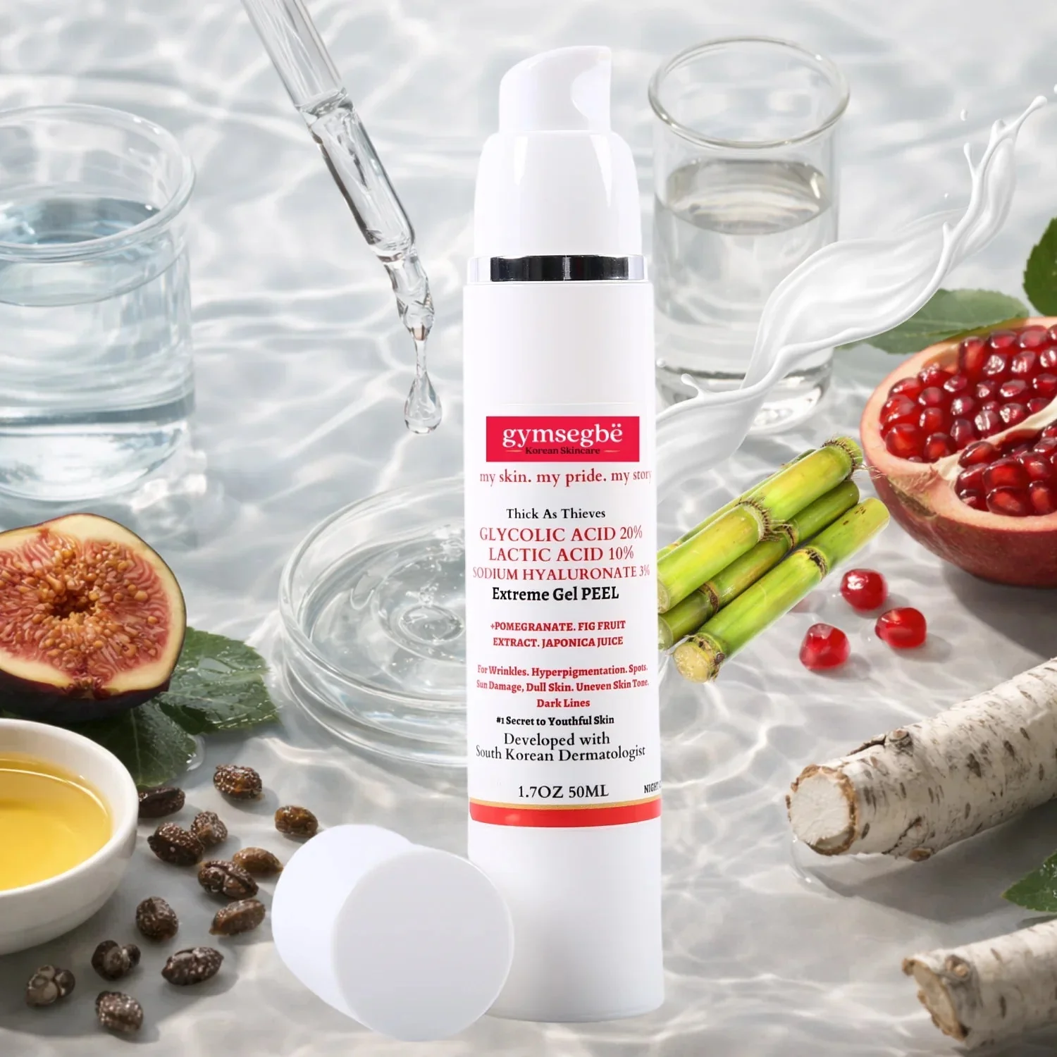 Smooth Thick As Thieves Pure Glycolic Acid Lactic Acid Extreme Gel Peel – 50mlThick As Thieves Glycolic Lactic Acid Gel Peel Expertly Made
