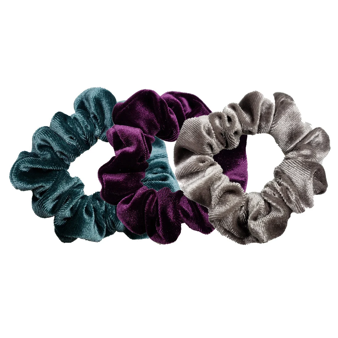 Superior Luxe Velvet Scrunchie 3-Pack Blueberry Cheesecake Functional