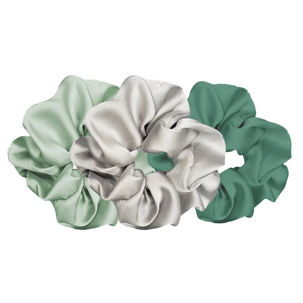 Elite Luxe Plush Scrunchie – Minty Fresh 3pcs High-Grade