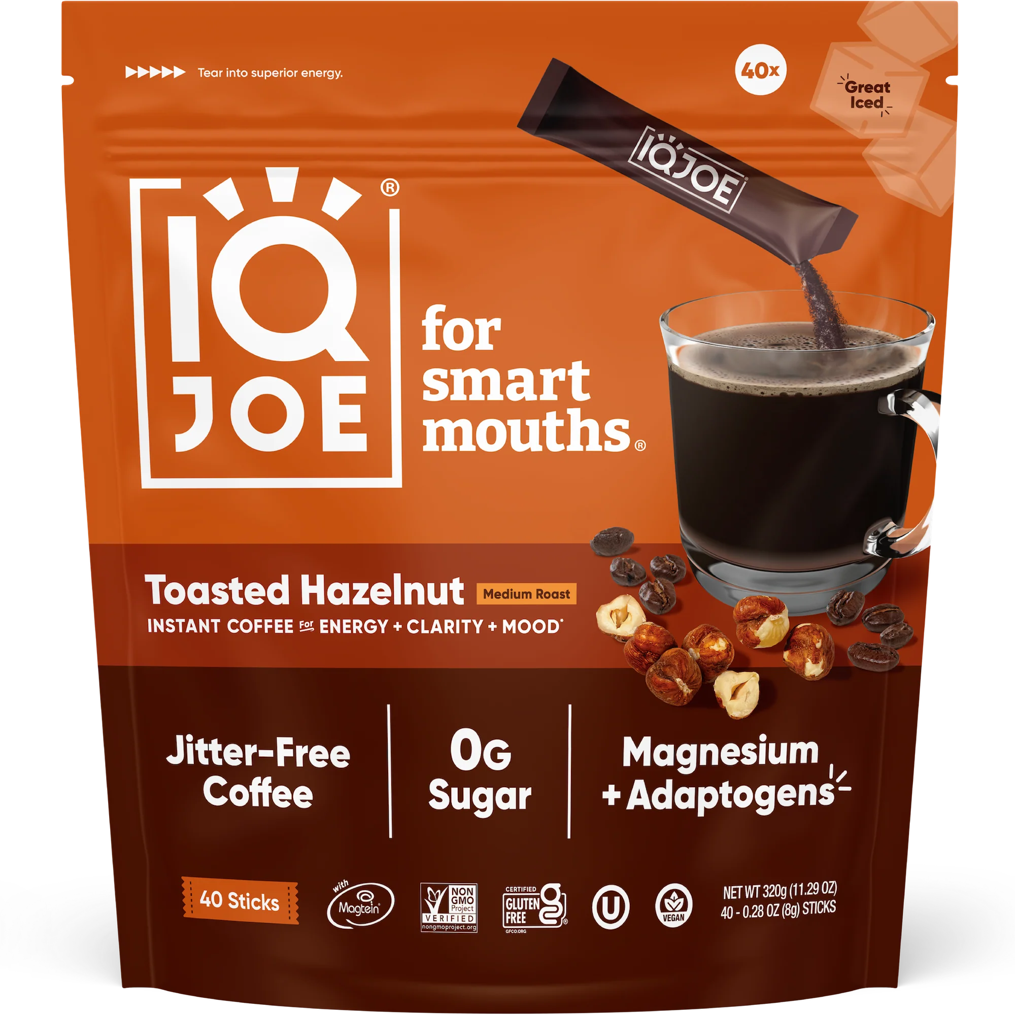 Sustainable Toasted Hazelnut 40 Sticks Refined