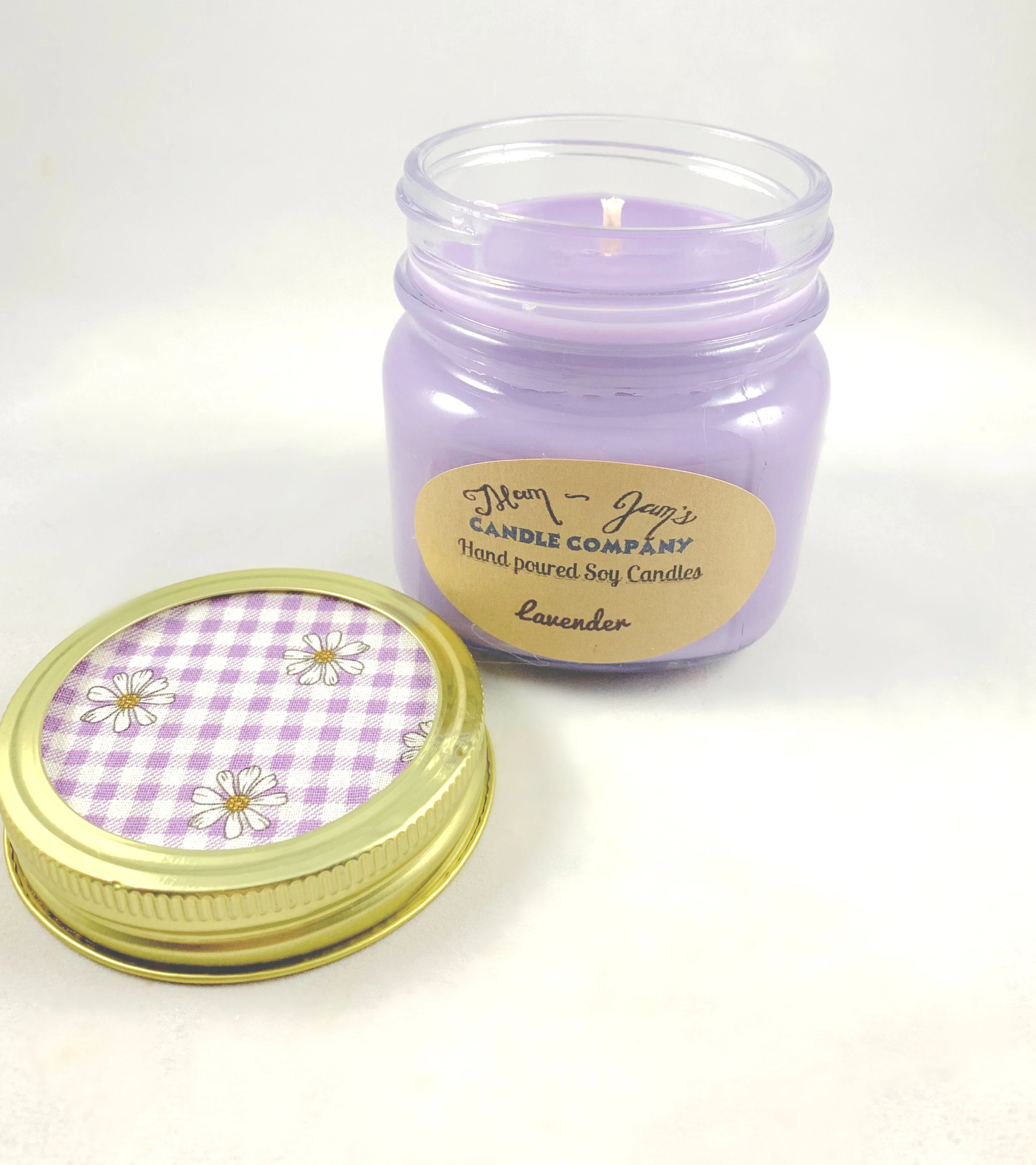 Artisan Lavender Soy Candle – Relaxing Calming Scent Mam Jam s Innovative