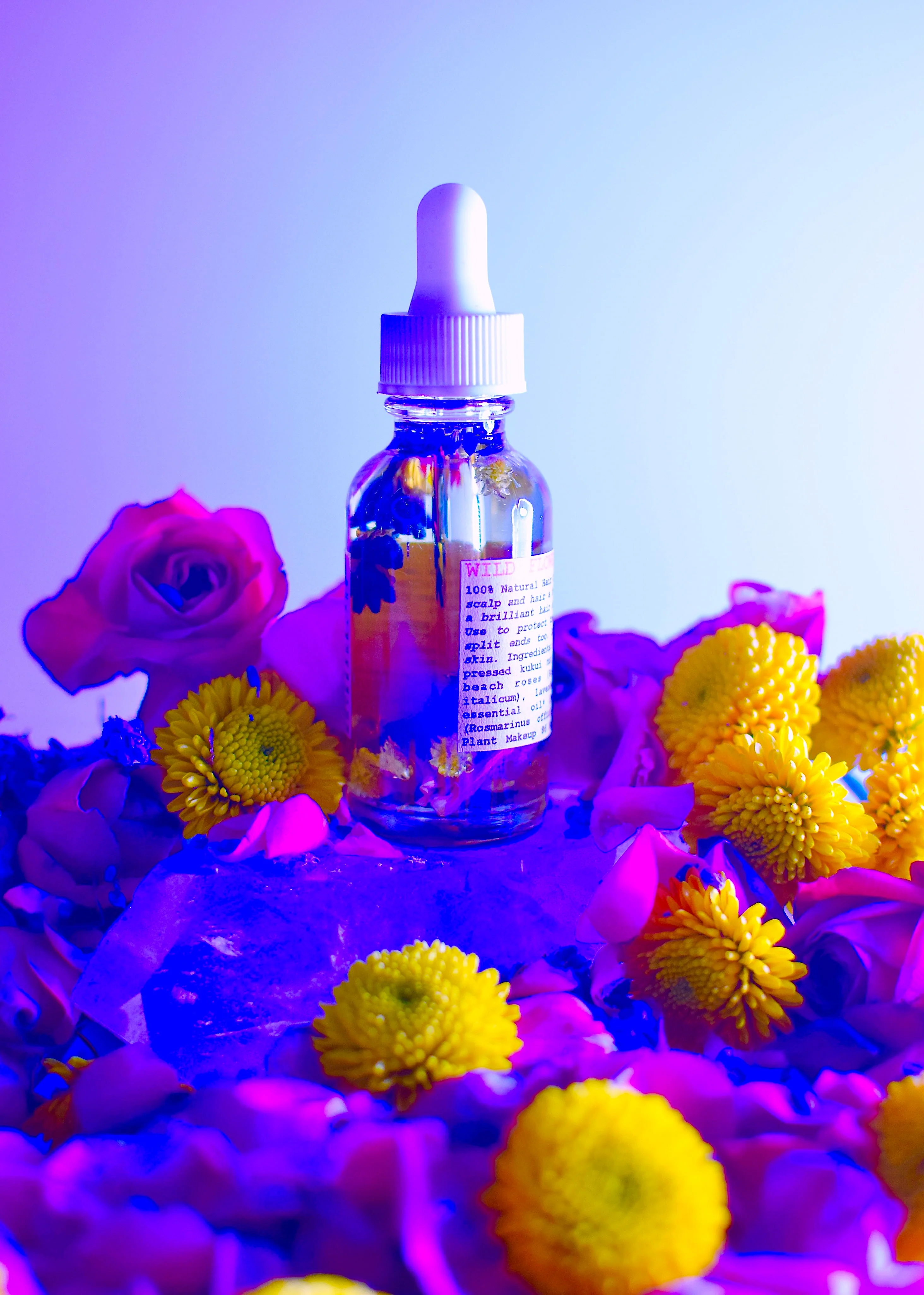 Long-Lasting Wild Flower Hair SerumFLOWER INFUSED HAIR Eco-Friendly