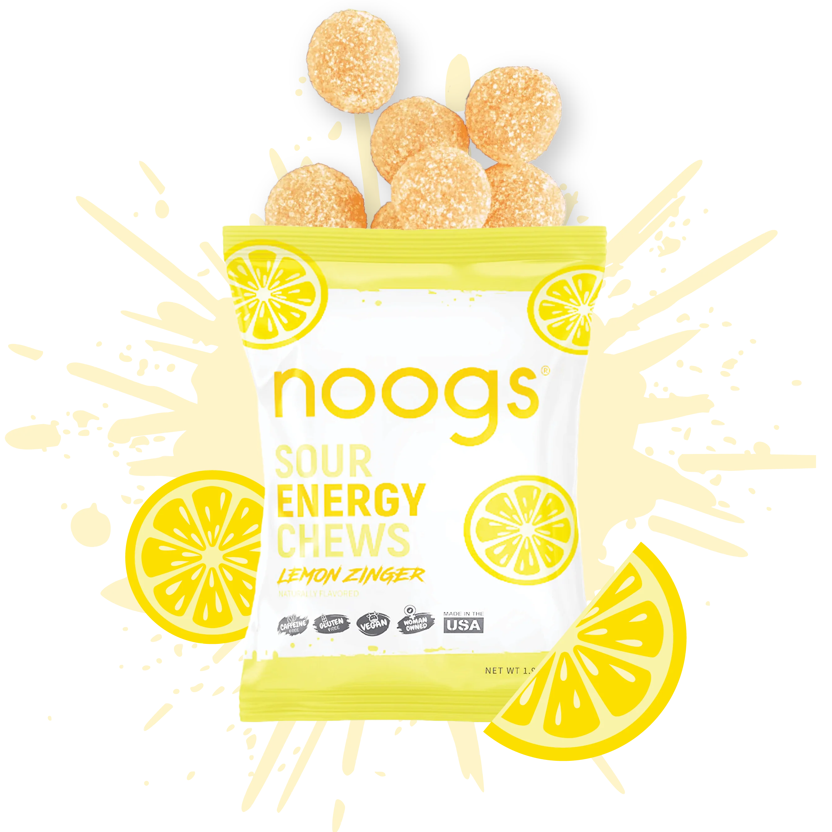 Solid Lemon Zinger Sour Energy Chews Consistent