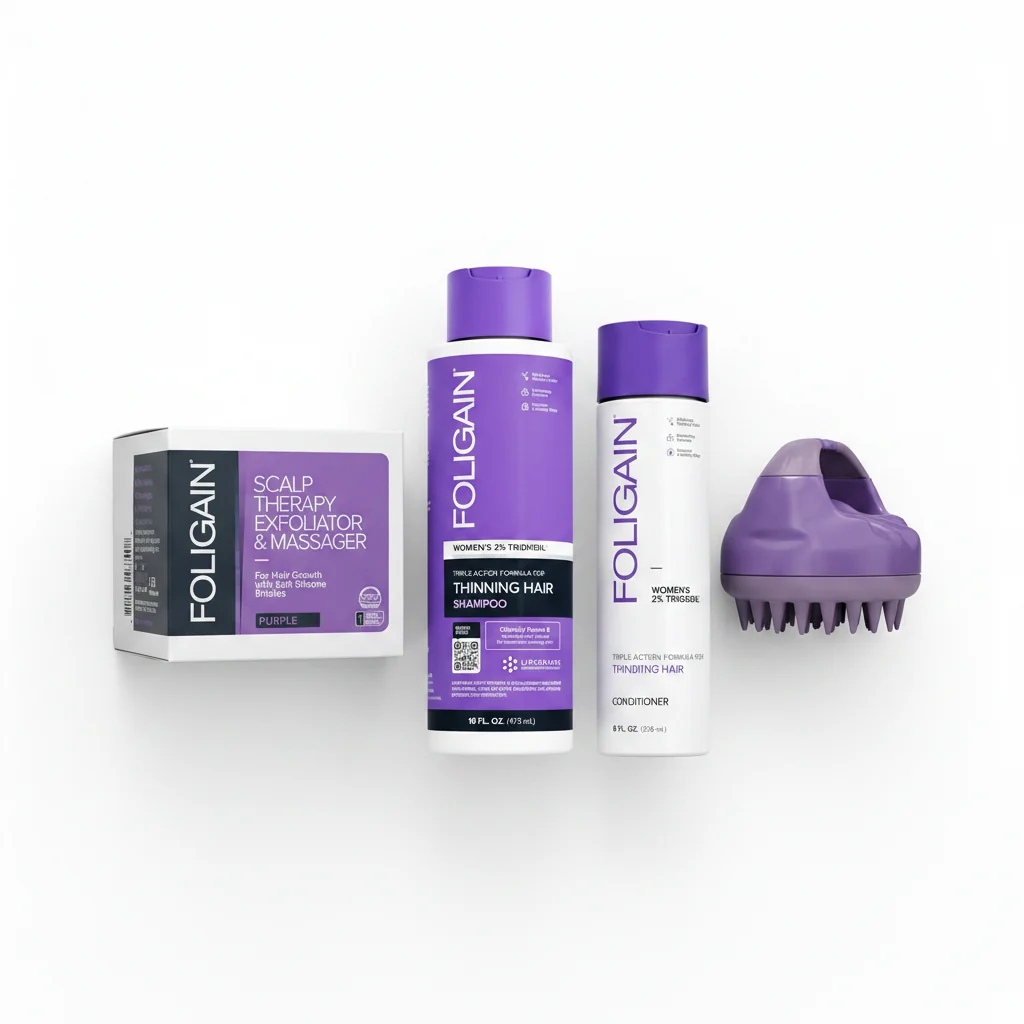 Reliable FOLIGAIN® Scalp Prep Shampoo Conditioner Kit For Women Elite