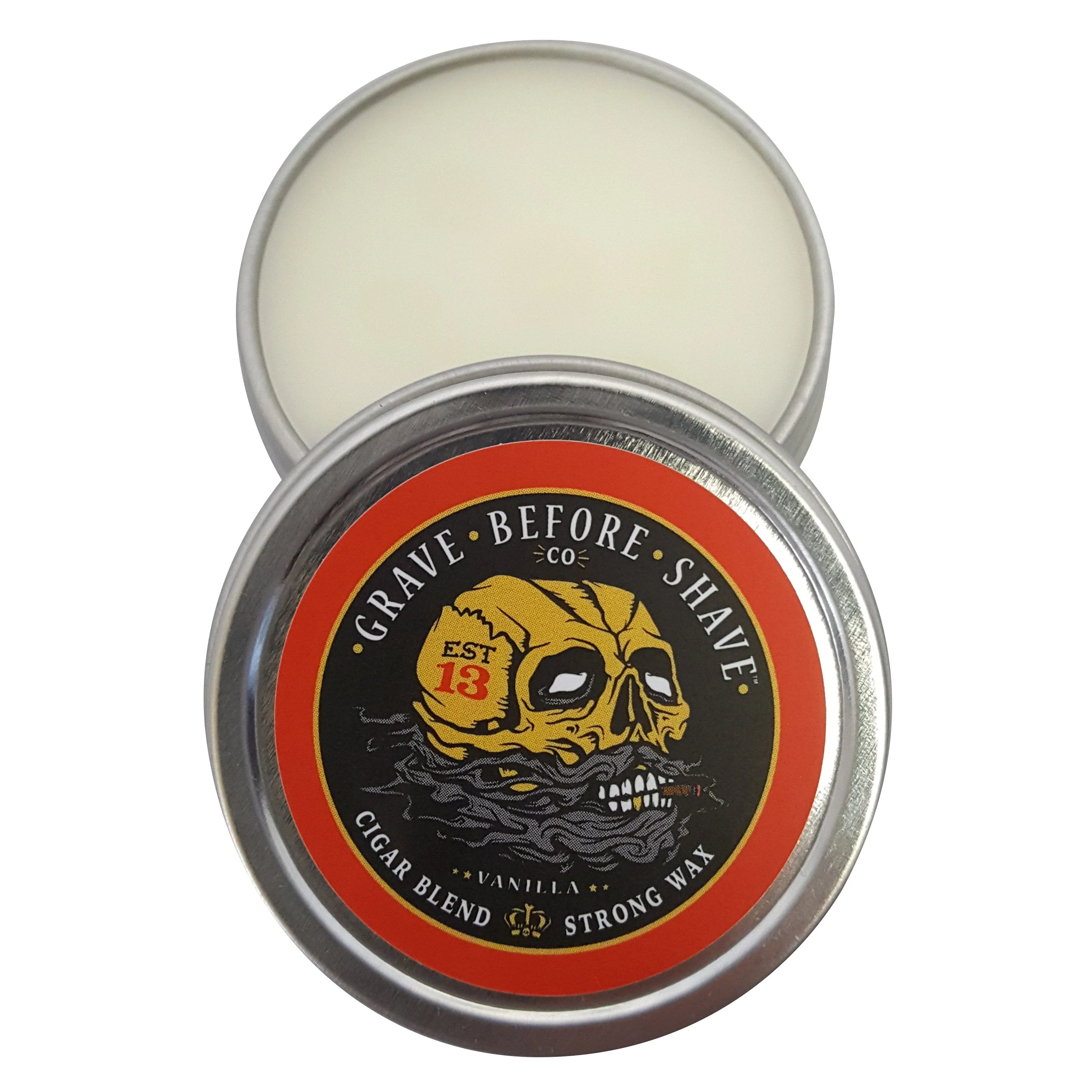 Unique Fisticuffs™ Cigar Blend Strong Hold Mustache Wax 1 OZ. Tin Practical