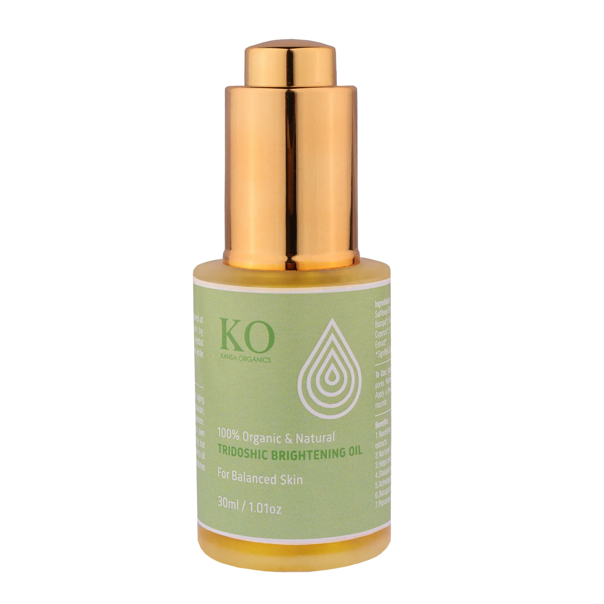 High-Grade TRIDOSHIC BRIGHTENING FACIAL OIL Safe
