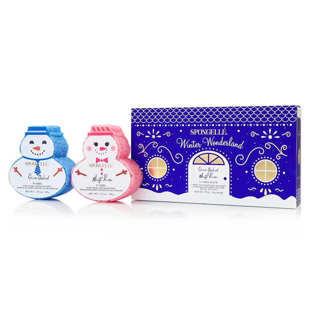 Contemporary Winter Wonderland Holiday Snowman Gift Set Sophisticated