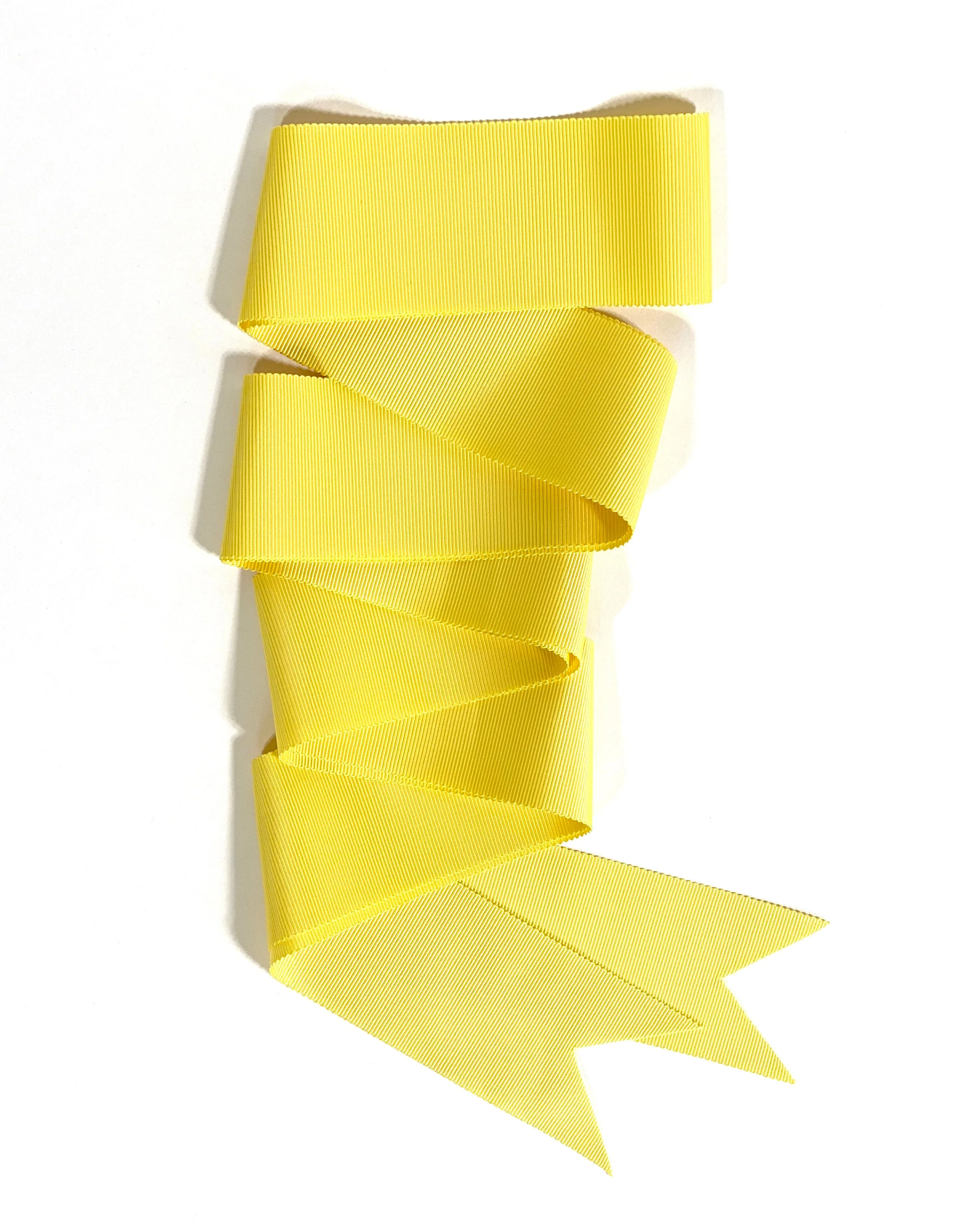 Recyclable Yellow Grosgrain Ribbon – Long Long-Lasting