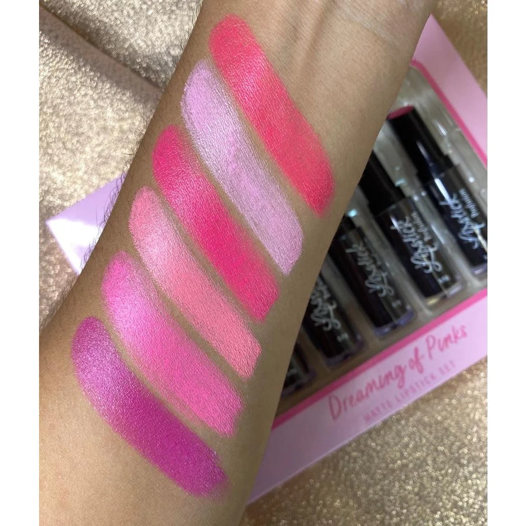 Relaxed Dreaming of Pinks Matte Lipstick Set Practical