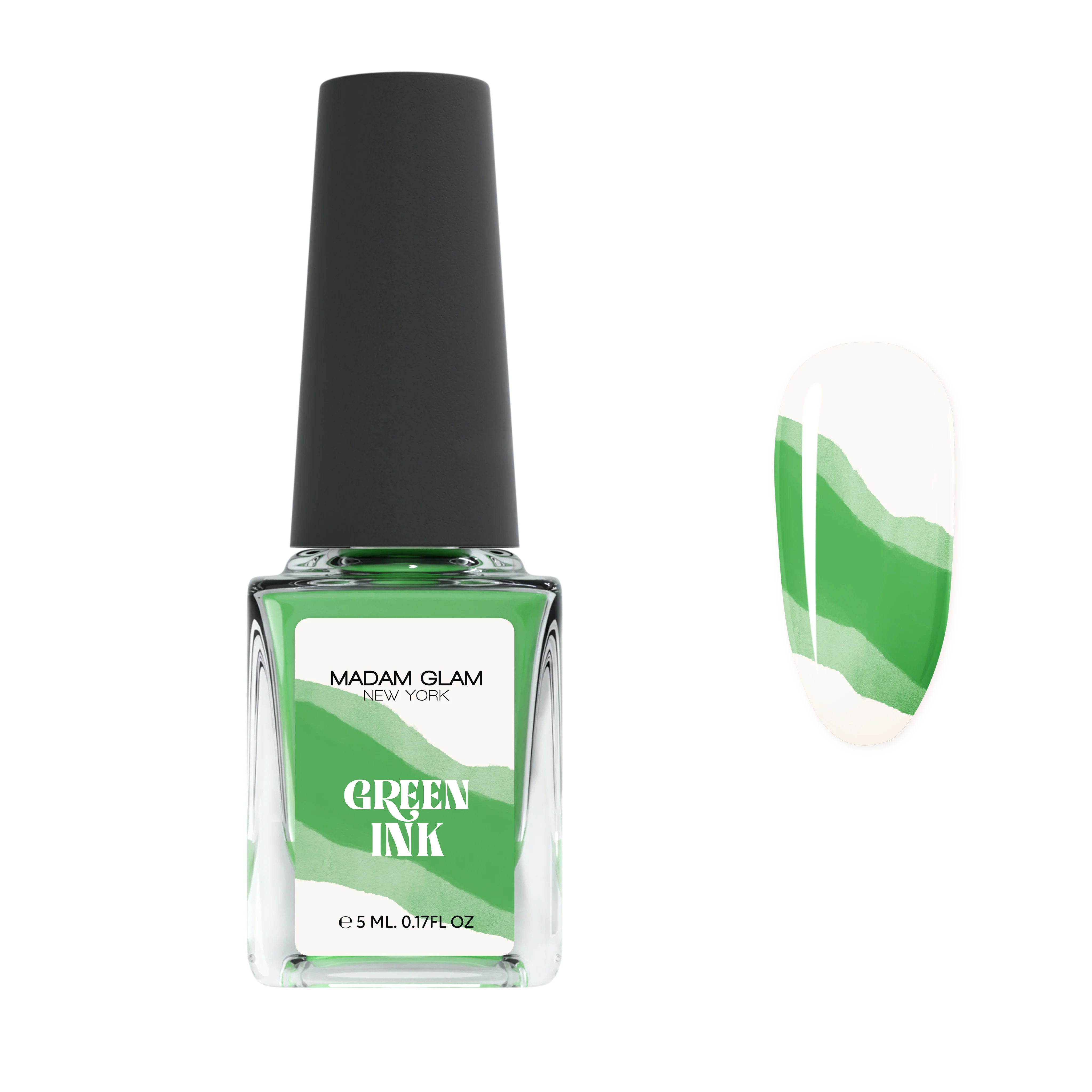 Reusable Green Nail Art Ink Verified